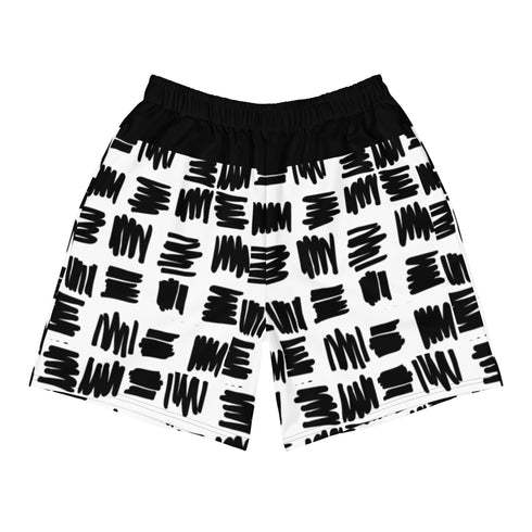 Scribble Patch Graphic Men's Recycled Athletic Shorts